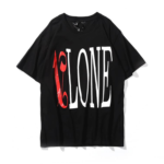 Red and Black Vlone x Palm Angels T-shirt: A striking blend of colors for the fashion-forward streetwear enthusiast.