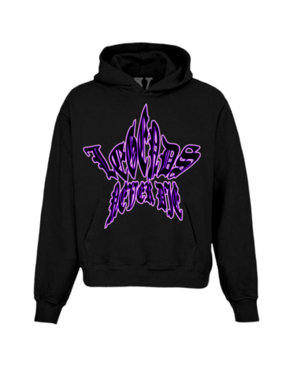 Juice Wrld Vlone Collaboration Hoodie in Black