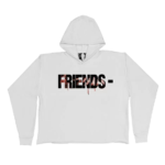 White Keep Enemies Close Hoodie: A stylish statement piece for those who embrace bold fashion choices.