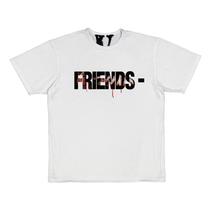 White Keep Enemies Close T-Shirt: A bold graphic tee for those who dare to make a statement in fashion.