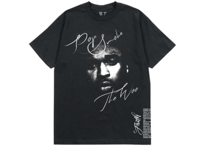 Pop Smoke x Vlone Faith Black T-Shirt