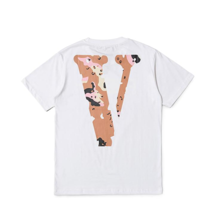Vlone Friends Desert Camo Exclusive White T-Shirt - Elevate your streetwear game with this exclusive essential.