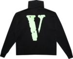 Vlone Green Friends Hoodie in Black - Elevate your streetwear with this bold and trendy apparel.