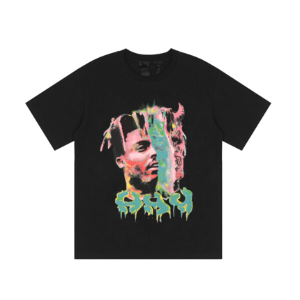 Vlone Juice Wrld 999 Acid T-Shirt in Black: Make a bold statement with this trendy and stylish streetwear apparel.