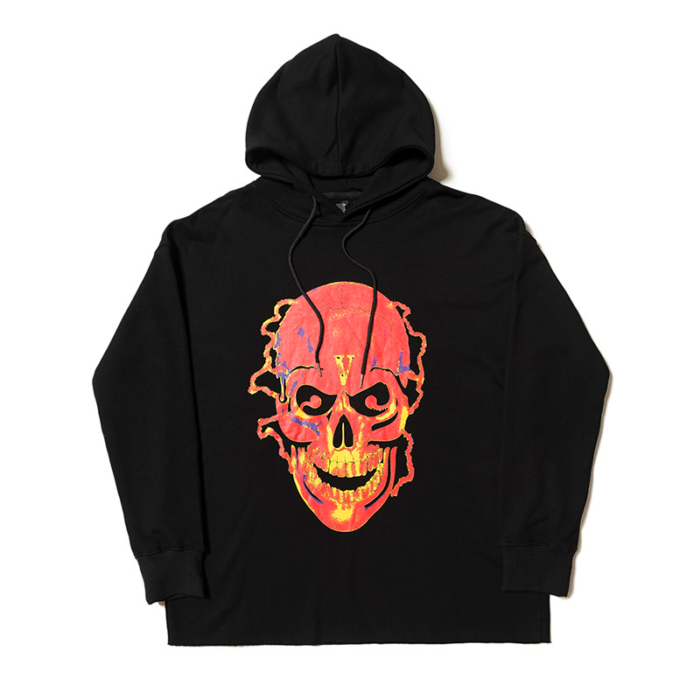 Vlone Shocker Skull Staple Hoodie - Make a statement with this edgy and stylish streetwear essential.