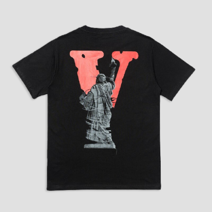 Vlone Statue Of Liberty Hip Hop T-shirt - Make a statement with this iconic streetwear piece.