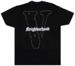 Vlone X Neighborhood Skull T-Shirt - A striking fusion of streetwear and edgy design, perfect for your fashion rotation.