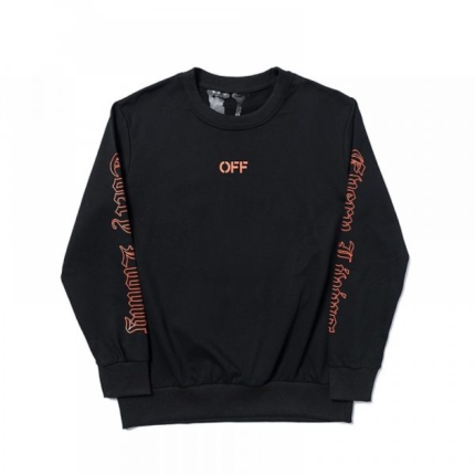 Vlone x OFF-WHITE Sweatshirt in Black: Elevate your street style with this bold and trendy fashion collaboration.