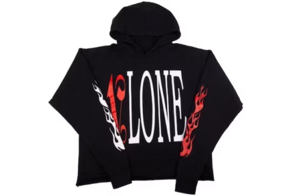 Red and Black Vlone x Palm Angels Hoodie: A striking blend of colors, perfect for those who dare to stand out.