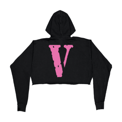 FRIENDS – PINK HOODIE – BLACK (WOMENS)