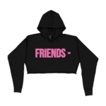 FRIENDS – PINK HOODIE – BLACK (WOMENS)